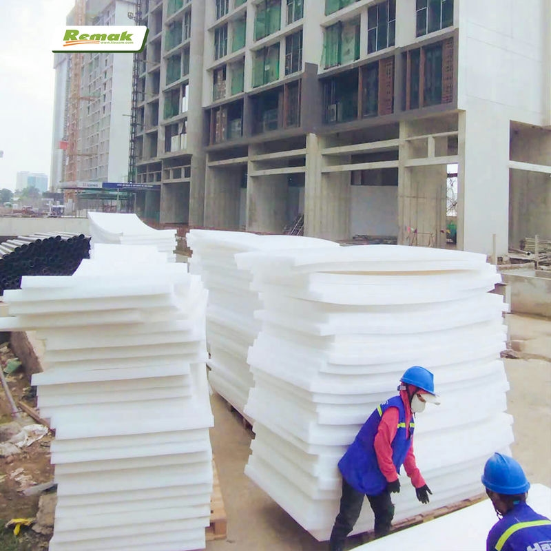 Xốp chèn khe PE foam theo yêu cầu - Remak cung cấp tấm dày 70mm cho dự án lớn Lumi Hanoi Xốp pe chèn khe remak được sản xuất theo dạng tấm dày 70mm