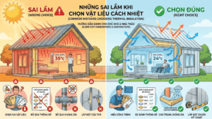 Sai lầm khi chọn vật liệu cách nhiệt