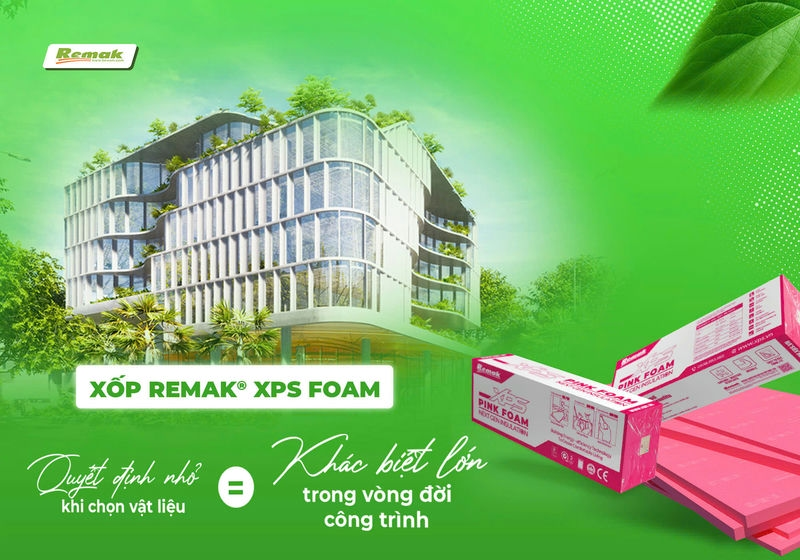 Xốp cách âm cách nhiệt Remak® XPS thân thiện với môi trường
