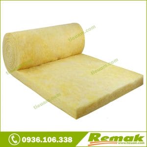 Bông thủy tinh (Glasswool) Có 1 Mặt Bạc Bông thủy tinh dạng cuộn không bạc