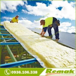 Bông thủy tinh (Glasswool) Có 1 Mặt Bạc Bông thủy tinh