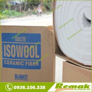 Bông gốm ceramic chống cháy dạng cuộn Bông gốm ceramic chống cháy dạng cuộn
