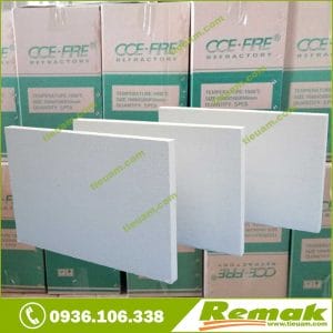 Bông gốm ceramic dạng tấm chống cháy Bông gốm ceramic dạng tấm chống cháy