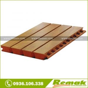 gỗ tiêu âm soi rãnh Remak woodlen Acoustic Linear