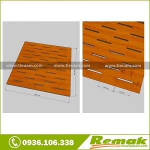 Gỗ tiêu âm soi rãnh Remak® Wooden Acoustic Slotted