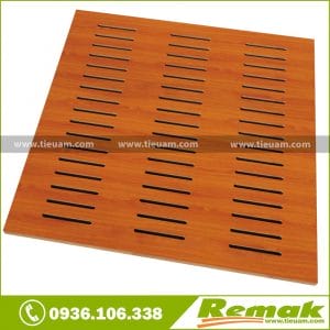 Gỗ tiêu âm soi rãnh Remak® Wooden Acoustic Slotted