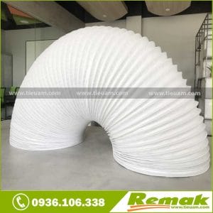 Ống gió mềm không bảo ôn 2 lớp Remak