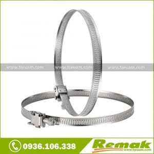 Đai xiết ống gió mềm bằng inox 304