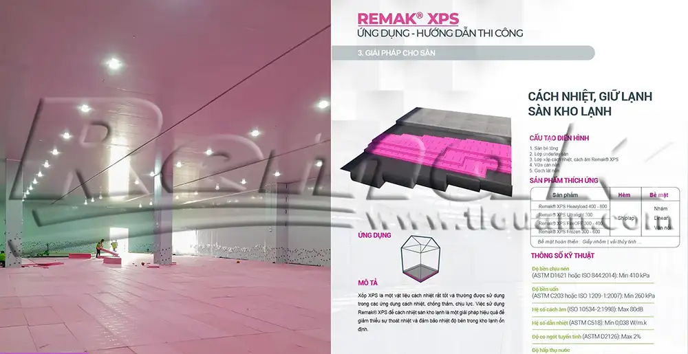 Remak® XPS cách nhiệt sàn kho tại BW Industrial Hải Phòng Remak® XPS cách nhiệt sàn kho tại BW Industrial Hải Phòng
