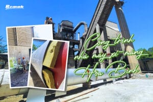 Vật liệu Remak cách nhiệt đường ống Nhà máy Xi măng Hòa Bình