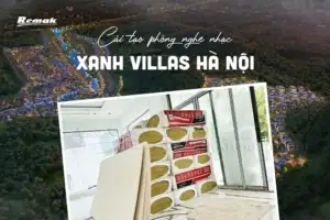 Cách âm phòng Karaoke tại biệt thự Glamour thuộc KĐT Xanh Villas