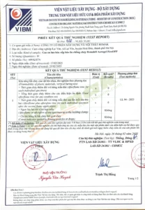 Chứng chỉ kiểm định khả năng chống cháy cao su lưu hóa Remak® Aerogel